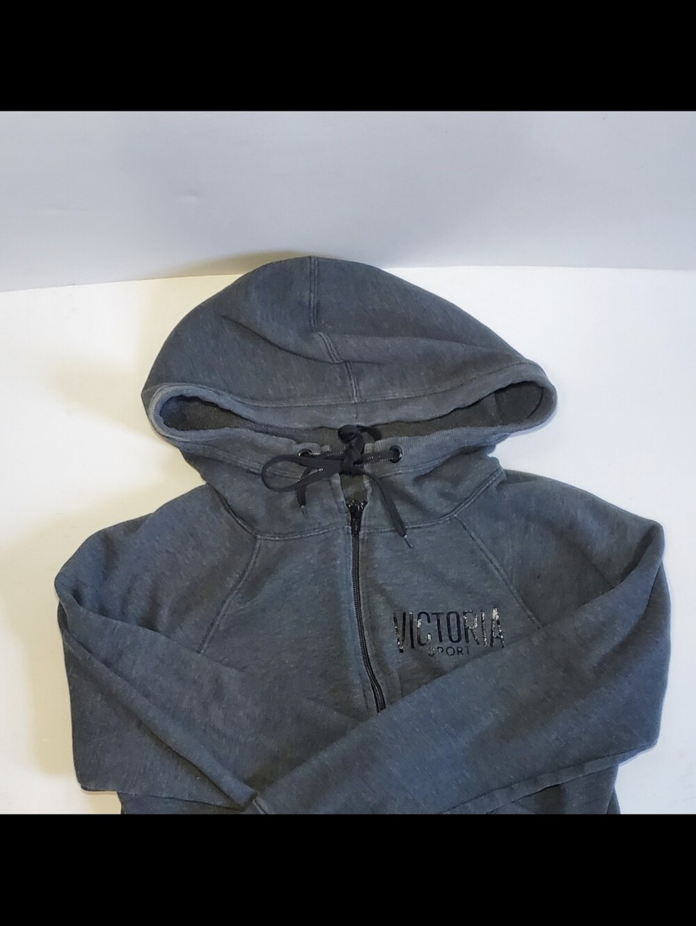 Dark Gray Victoria Sport Full-Zip Up Hoodie